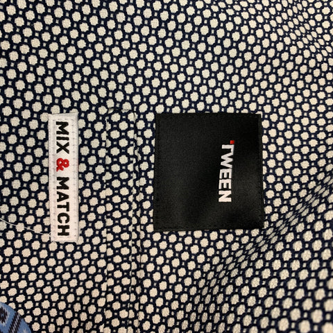 TWEEN Size 34 Black & White Dots Viscose Blend Slim Fit Sport Coat