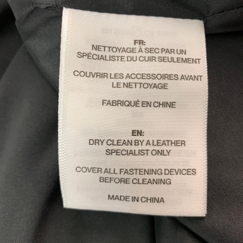 SOIA & KYO Size XL Black Wool Polyester Detachable Hood Coat