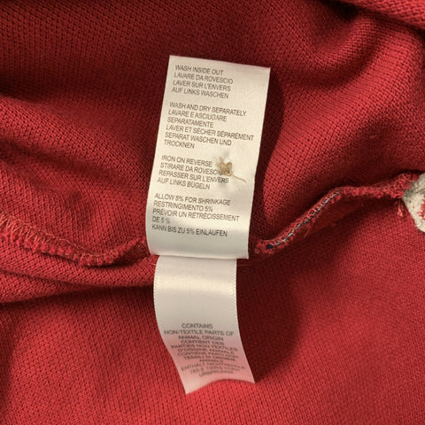 PAUL SMITH JEANS Polo con botones de piqué liso color burdeos Talla S