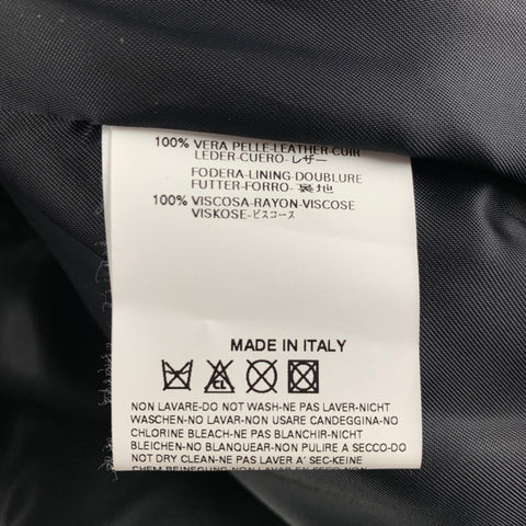 DSQUARED2 Veste de moto en cuir noir taille 40