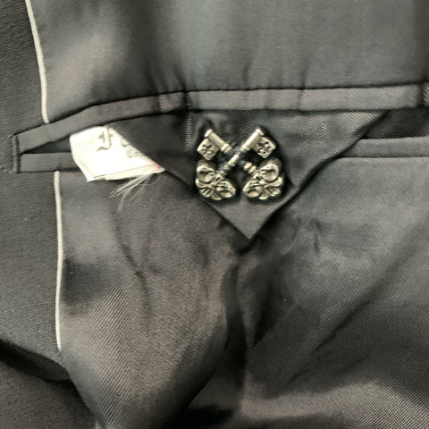 FAITH CONNEXION  Size L Black Rhinestone Sport Coat