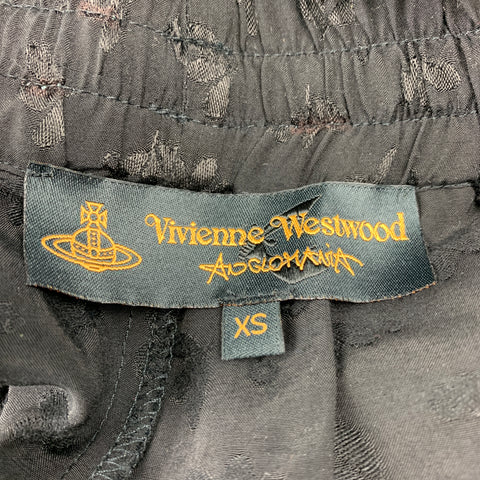 VIVIENNE WESTWOOD Anglomania Size XS Black Viscose Elastic Waistband Shorts