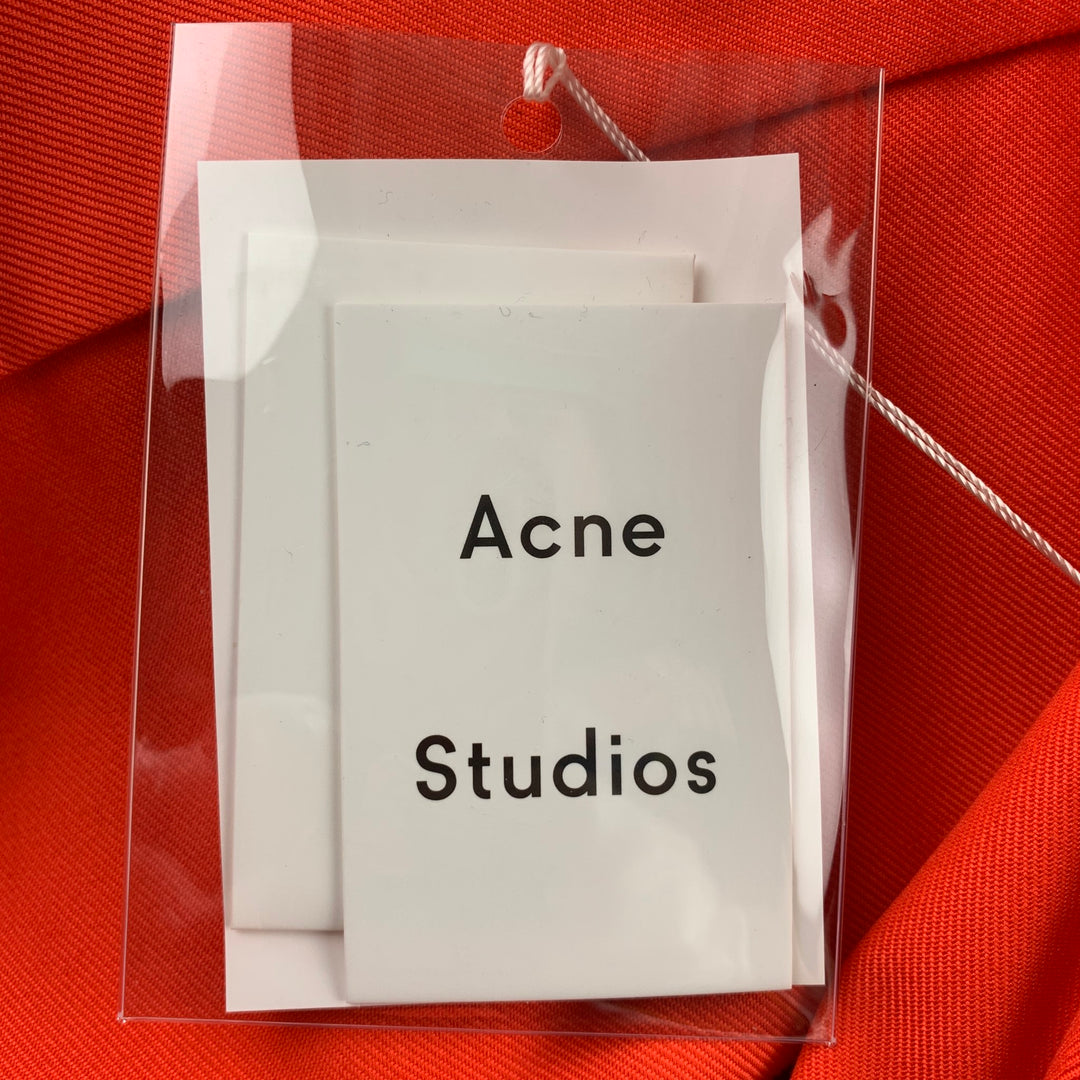 ACNE STUDIOS Size S Orange Cotton / Polyester Oversized Long Sleeve Shirt