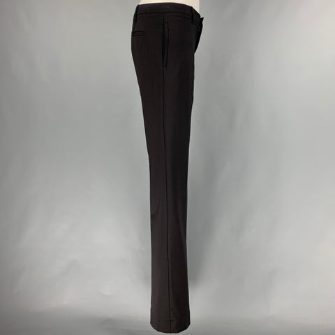GUCCI Size 6 Black Polyamide Elastane Flat Front Dress Pants