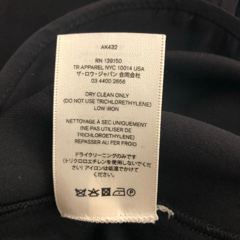 THE ROW Size 2 Black Polyamide Dress Pants
