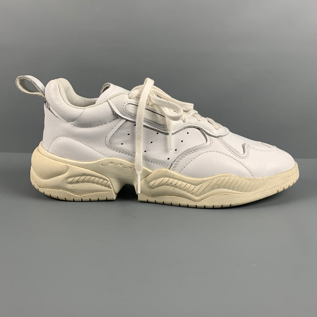 ADIDAS Size 10 White Leather Chunky Heel Sneakers – Sui Generis Designer  Consignment