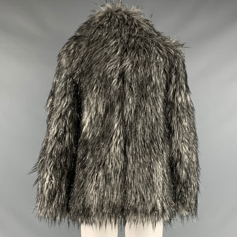 MICHAEL by MICHAEL KORS Taille S Veste en fausse fourrure gris noir