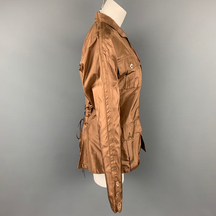 JEAN PAUL GAULTIER Reedition 1986 Size 6 Copper Silk Jacket