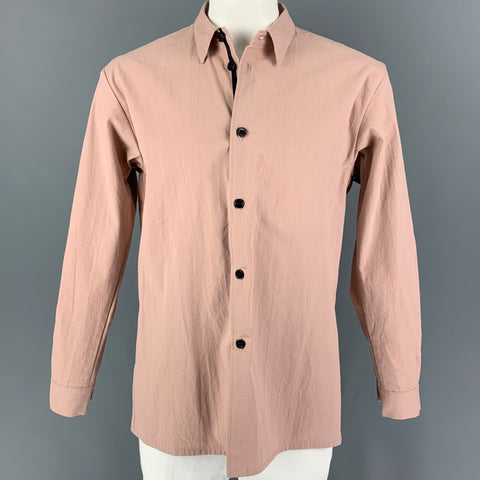MANTLES Size M Mauve Cotton Oversized Long Sleeve Shirt