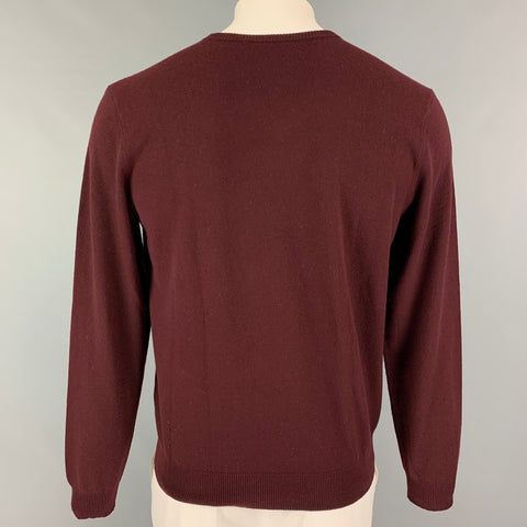 POLO by RALPH LAUREN Size L Burgundy Cashmere V-Neck Sweater