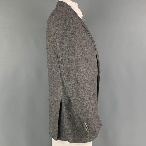ERMENEGILDO ZEGNA Size 42 Grey Wool Blend Single Breasted Sport Coat