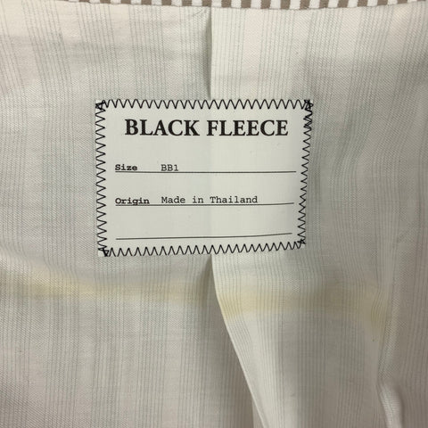 BLACK FLEECE Chest Size S Taupe White Seersucker Cotton Notch Lapel Sport Coat
