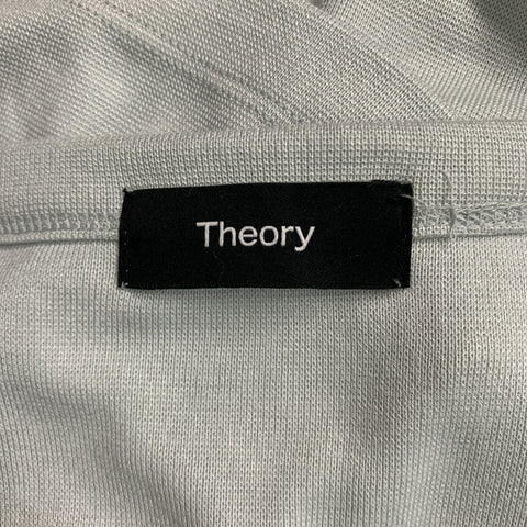 THEORY Size L Blue Modal Blend Short Sleeve T-shirt