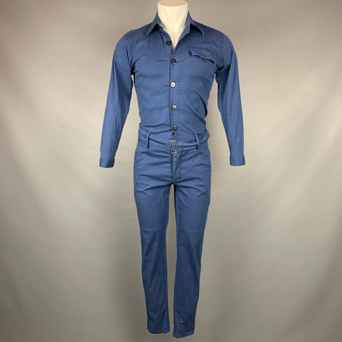 BOERLIN BOERDS Size M Blue Long Sleeve Jumpsuit