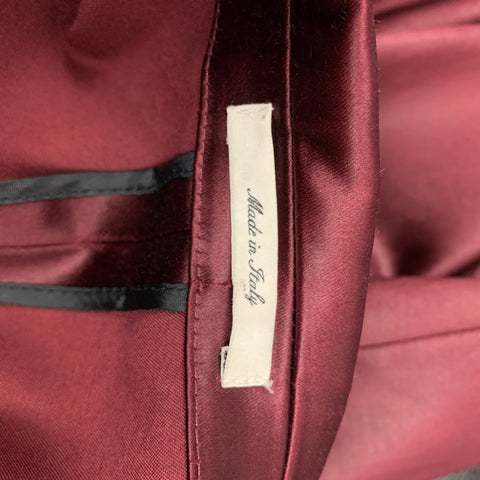 PAUL SMITH Size S Burgundy Cotton Blend Notch Lapel Sport Coat