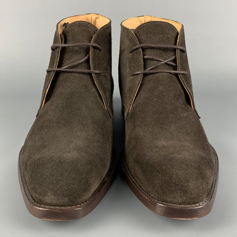 Botas chukka con cordones de cuero marrón talla 8 de PS by PAUL SMITH