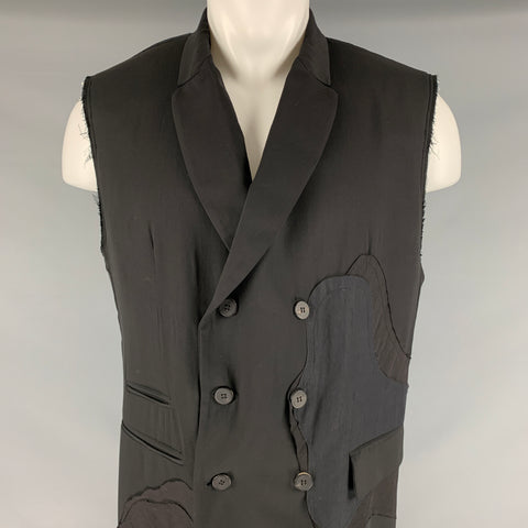 ISABEL BENENATO SS20 Taille 38 Manteau sans manches en laine noire