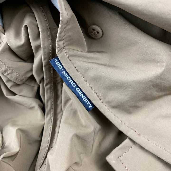 NICK WOOSTER x PAUL & SHARK Size M Tan Mixed Fabrics Polyester / Nylon Belted Trenchcoat