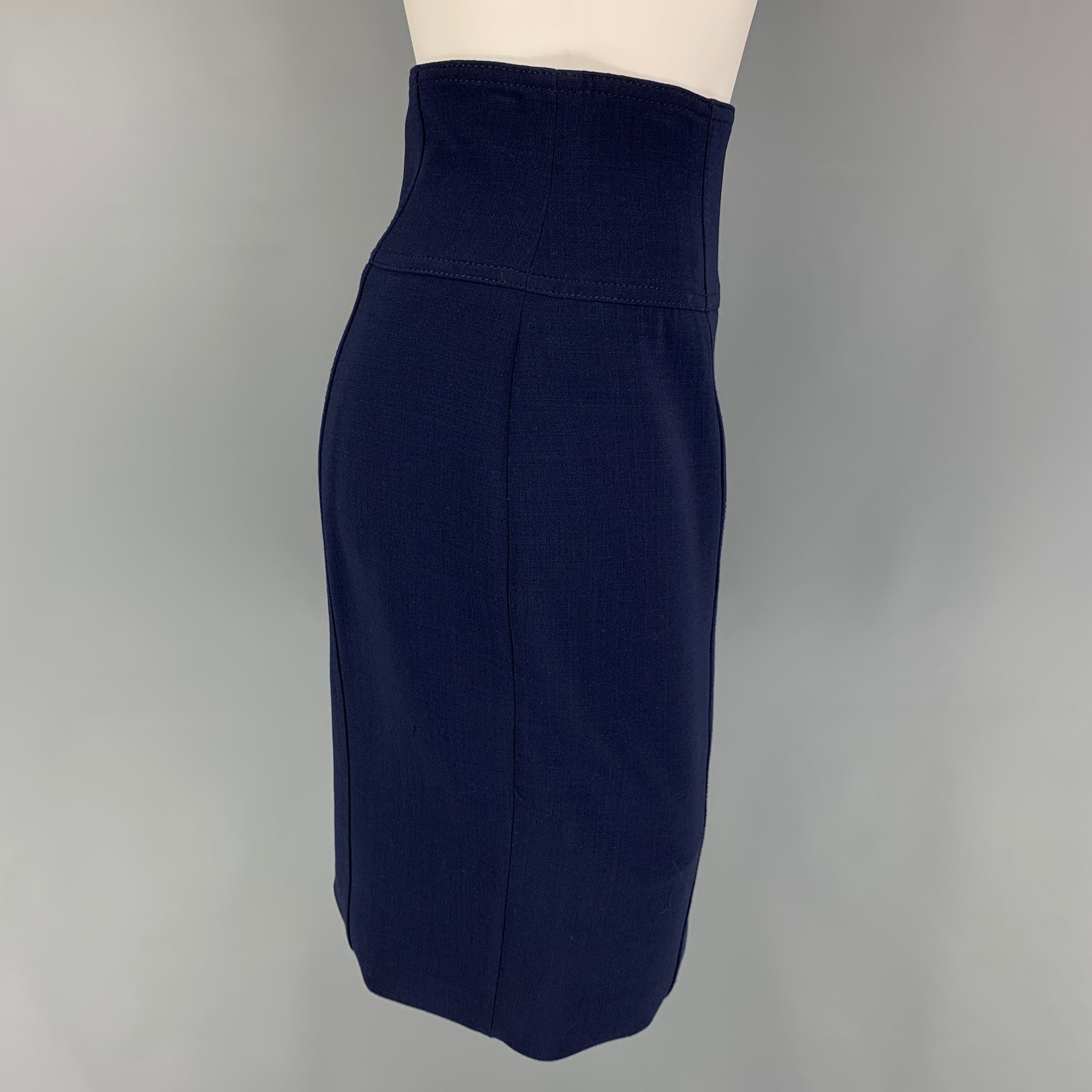 Black knee length clearance skirt navy blue