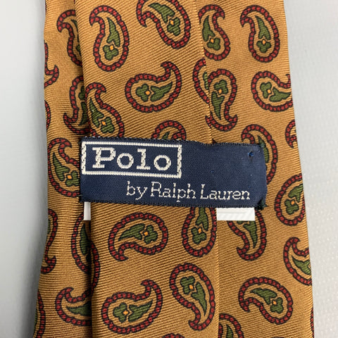 POLO by RALPH LAUREN Brown Paisley Silk Tie