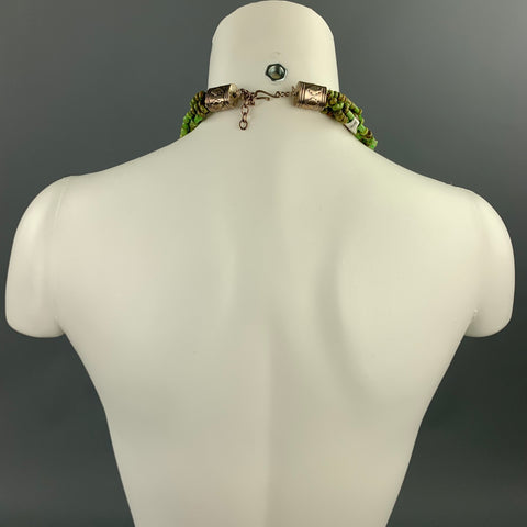 VINTAGE Turquoise Silver Layered Necklace