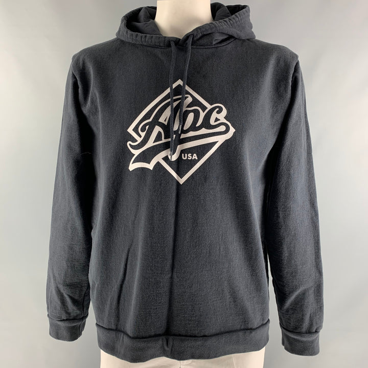 APC Size XXL Charcoal Logo Cotton &  Polyester Hoodie Sweatshirt