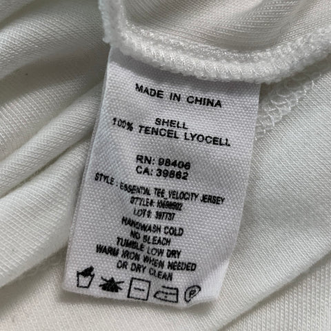 THEORY Size M White Tencel Jersey T-shirt