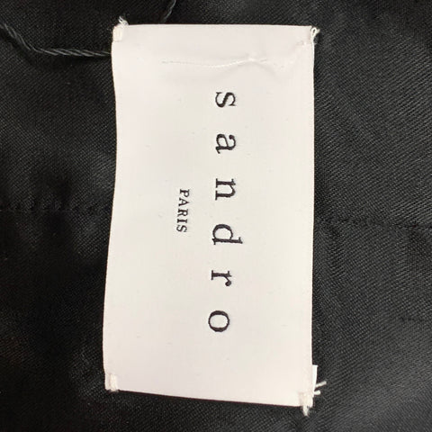 SANDRO Size 44 Navy Wool Mohair Buttoned Vest
