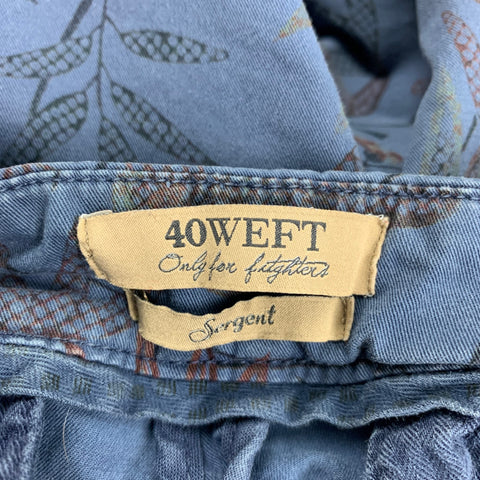 40WEFT Size 30 Blue Floral Cotton Shorts