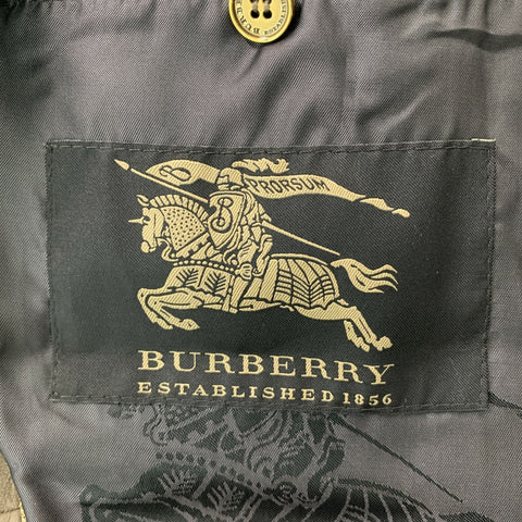 BURBERRY PRORSUM Size 40 Regular Taupe Solid Suede Peak Lapel Sport Coat
