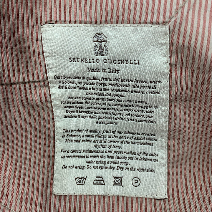 BRUNELLO CUCINELLI Taille 32 Jean à braguette boutonnée en coton beige