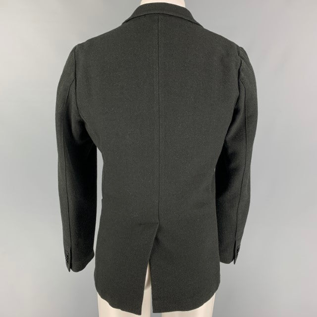 SPORTSWEAR COMPANY SPA Talla 38 Abrigo deportivo de lana en espiga negro