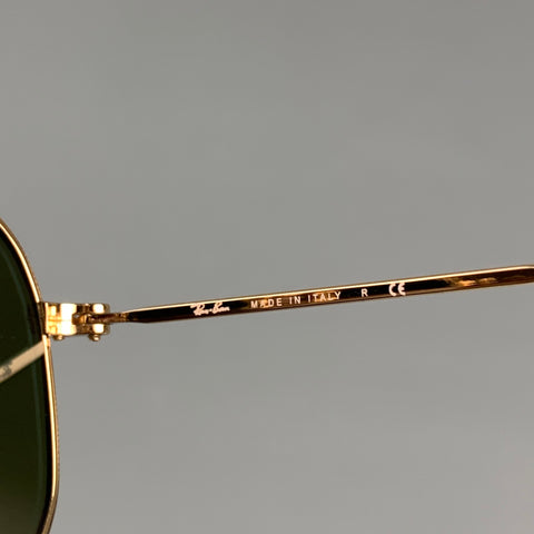 RAY-BAN Gold & Olive Metal Sunglasses