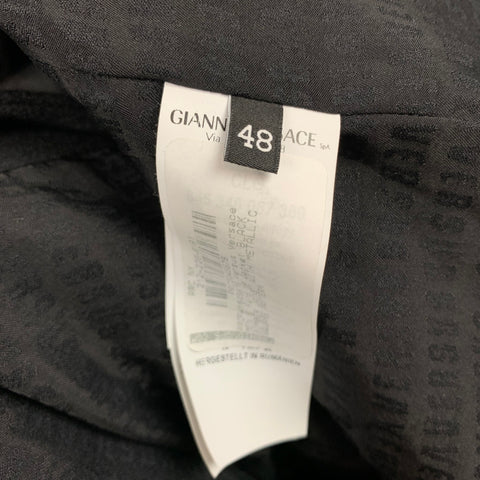 VERSUS by GIANNI VERSACE Size 38 Black & Silver Studded Jacket