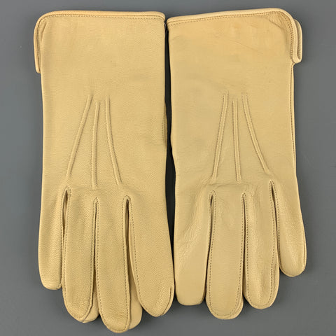 VINTAGE Table Cut Taille 9 Gants en cuir kaki