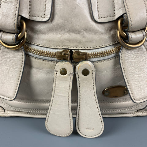 CHLOE Beige Leather Shoulder Bag