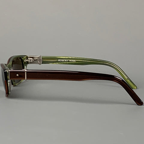 ROBERT MARC Brown Acetate Sunglasses