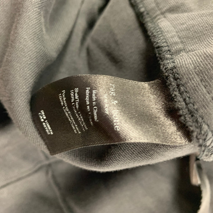 RAG & BONE Size L Charcoal Cotton Sweatpants