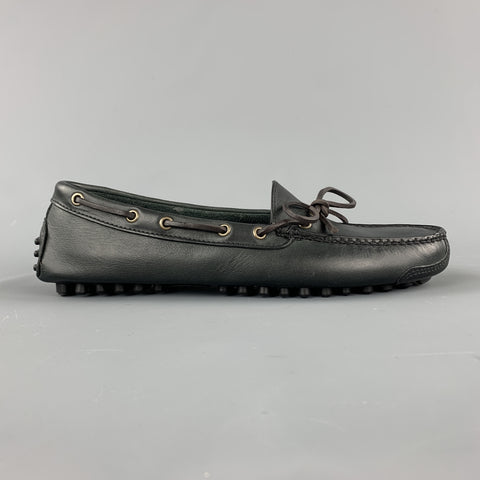 COLE HAAN Size 8.5 Black Leather Drivers Loafers