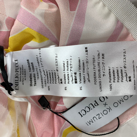 EMILIO PUCCI x TOMO KOIZUMI Taille 2 Combishort en tulle mélangé à volants blanc taille 2