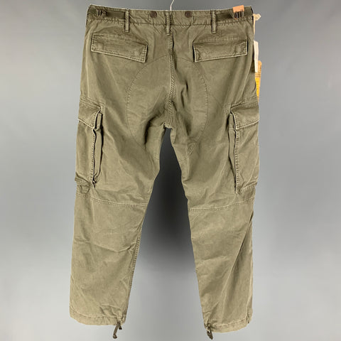 RRL by RALPH LAUREN Size 36 Olive Cotton Cargo Casual Pants