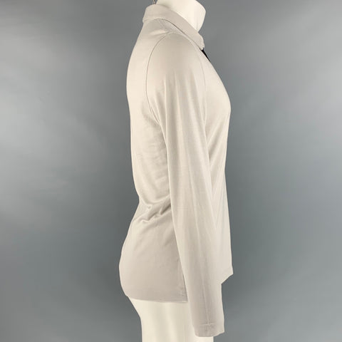 THEORY Size M Grey Collar Pullover