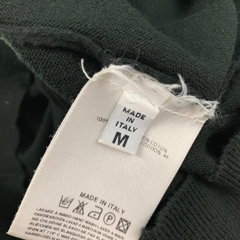 MARTIN MARGIELA Size M Black Cotton Cardigan