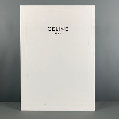 CELINE Size 8 Beige Leather Boots