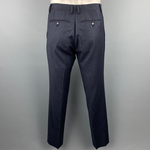 BURBERRY LONDON Size 42 Regular Navy Wool Notch Lapel Suit