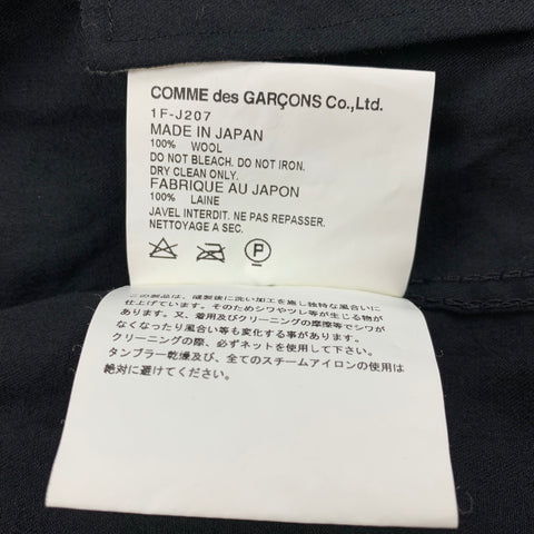 COMME des GARCONS BLACK Size L Black Embellishment Wool Trucker Jacket