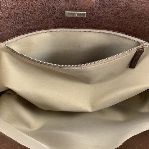 Vintage TARDINI Brown Leather Shoulder Handbag