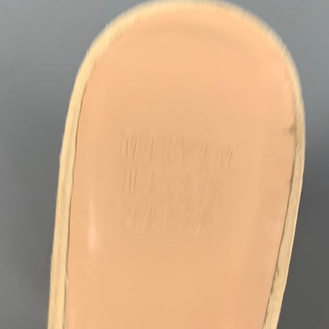 MARYAM NASSIR ZADER Talla 7 Sandalias peep toe de ante beige