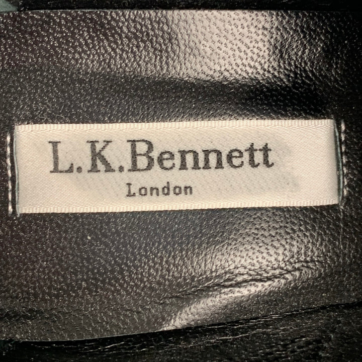 L.K.BENNETT Size 6 Black Leather Boots