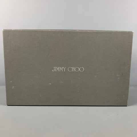 JIMMY CHOO Size 8 Brown Purple Woven Leather Slip On Loafers